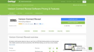 Verizon Connect Reveal Software 2019 Pricing & Features | GetApp®