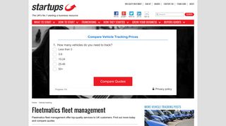 Fleetmatics fleet management | Compare UK vehicle ... - Startups.co.uk