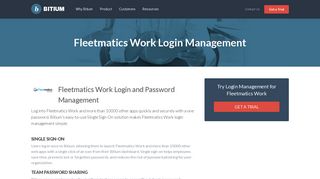 Fleetmatics Work Login Management - Team Password Manager