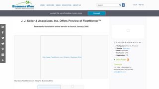 J. J. Keller & Associates, Inc. Offers Preview of FleetMentor(TM ...