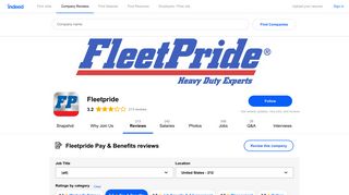 Working at Fleetpride: 73 Reviews about Pay & Benefits | Indeed.com