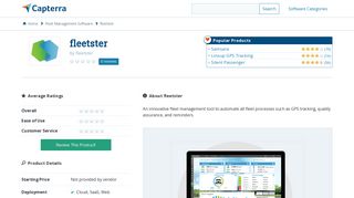 fleetster Reviews and Pricing - 2019 - Capterra