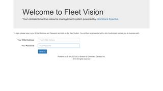 Login - Fleet Vision
