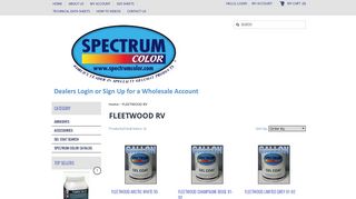 FLEETWOOD RV - Spectrum Color - 3dcart