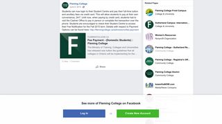 Fleming College - Students can now login to their Student... | Facebook
