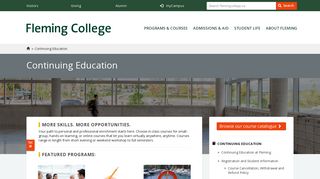 Continuing Education : Fleming College
