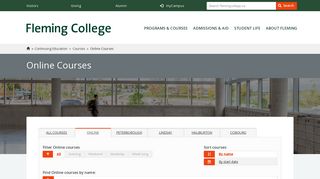 Online Courses : Fleming College