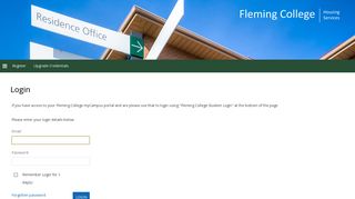 Login - Fleming College