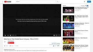 Belly Dance: Fleur Estelle Dance Company - Move It 2013 - YouTube