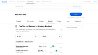 FlexPlus Ltd Salaries in Hinckley, England | Indeed.co.uk