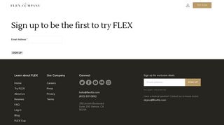 Sign up to be the first to try FLEX | The Flex Company