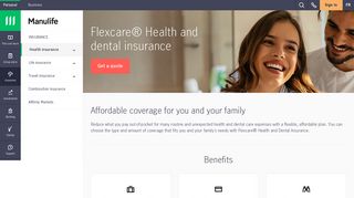Flexcare® health & dental insurance | Manulife