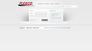Admin Login | Flexco Fleet Services