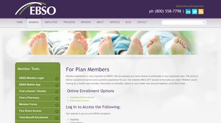 Employee Benefit Plans | Plan Member Access | EBSO Benefits, Inc.