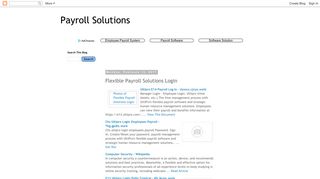 Payroll Solutions: Flexible Payroll Solutions Login