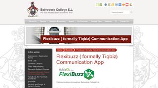 Flexibuzz ( formally Tiqbiz) Communication App - Belvedere College ...