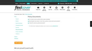 Policy Documents - Flexicover Travel Insurance