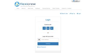 Flexicrew | Please Login