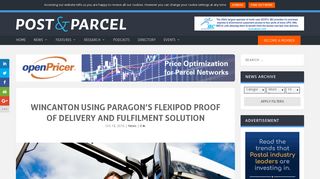 Wincanton using Paragon's fleXipod proof of delivery and fulfilment ...