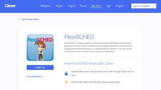 FlexiSCHED - Clever application gallery | Clever
