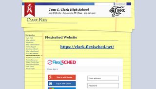 Flexisched Website - Clark Flex - Google Sites