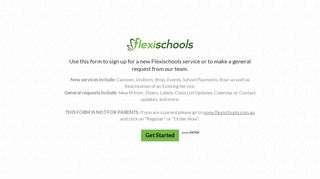 Flexischools Service - Typeform