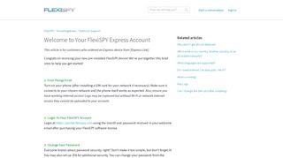 Welcome to Your FlexiSPY Express Account - FlexiSPY
