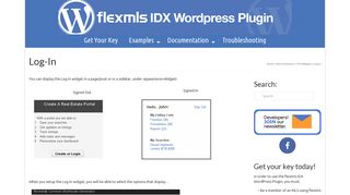 Log-In – Flexmls® IDX WordPress Plugin