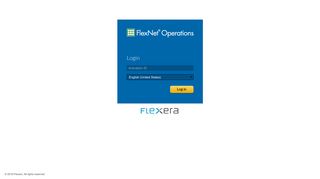 FlexNet Login - FlexNet® Operations