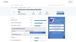 Flextronics International Benefits & Perks | PayScale India