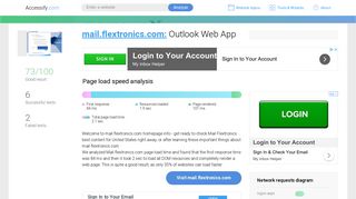 Access mail.flextronics.com. Outlook Web App