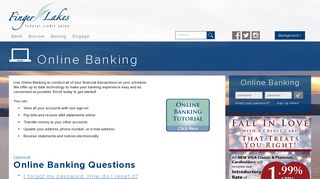 Online Banking -- Finger Lakes Federal Credit Union