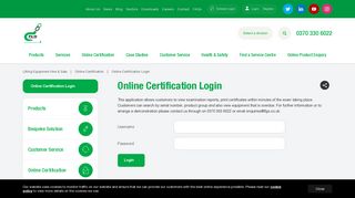Online Certification Login | FLG Services