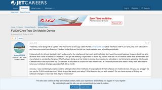 FLiCA/CrewTrac On Mobile Device | Jetcareers