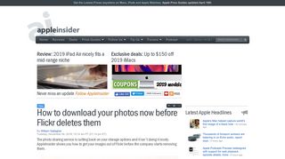 How to download your photos now before Flickr deletes them