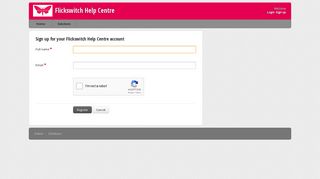 Signup for a new account : Flickswitch Support Centre