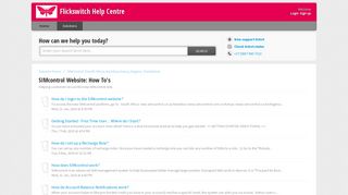 SIMcontrol Website: How To's : Flickswitch Help Centre