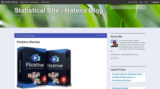 Flicktive Review - Statistical Site - Hatena Blog