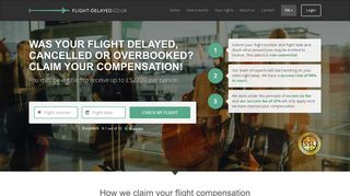 Flight delay compensation for delayed and cancelled flights