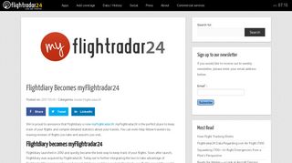 Flightdiary Becomes myFlightradar24 - Flightradar24 Blog