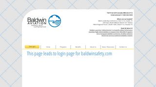 Baldwin-Aviation | Client Log-In