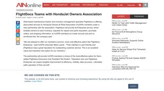 FlightDocs Teams with HondaJet Owners Association | Business ...