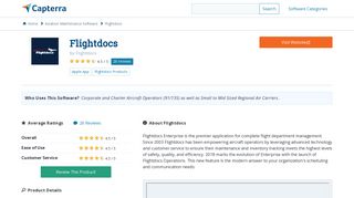 Flightdocs Reviews and Pricing - 2019 - Capterra
