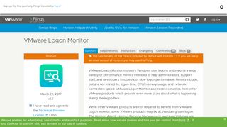 VMware Logon Monitor - VMware Labs
