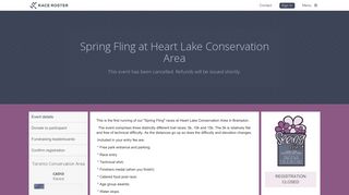 2019 | Spring Fling at Heart Lake Conservation Area — Race Roster