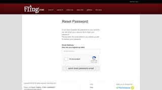 Forgot Password - Fling