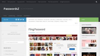 Fling Password | PasswordsZ