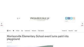 Morrisonville Elementary School event turns paint into playground ...