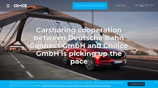 CHOICE: Carsharing cooperation between Deutsche Bahn Connect ...