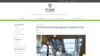 2019 Flinn Scholarship application deadline is Oct. 5 - Flinn Foundation